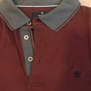 Hackett long sleeve polo Large